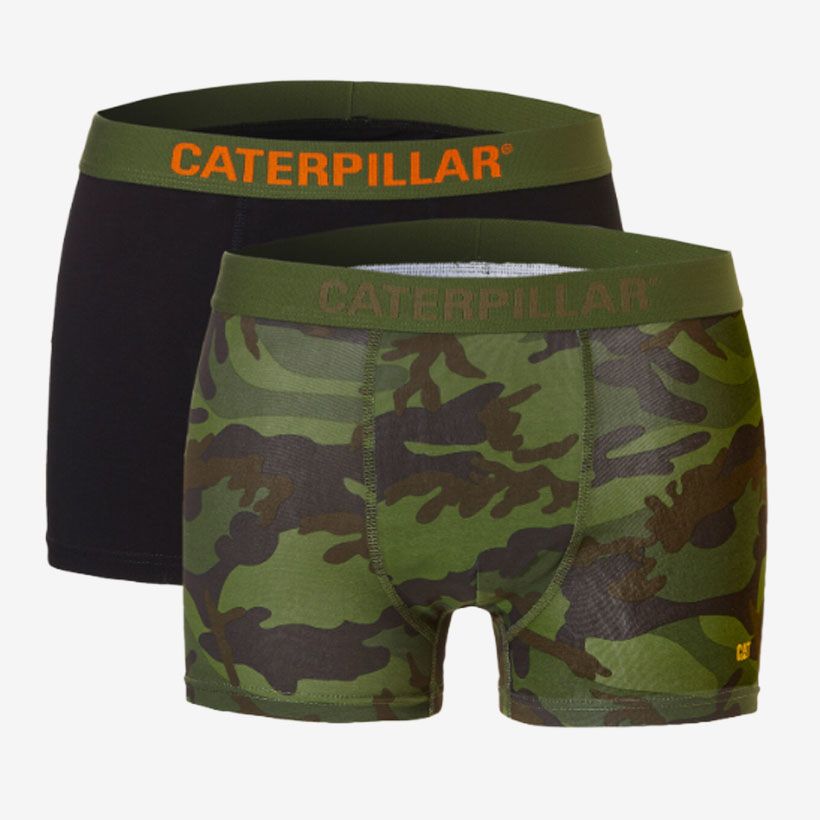 Caterpillar boxeralsó CAT-UW-108 / Caterpillar boxer short + script logo DL31B	L Fekete/Terep 2 db/csm termék fő termékképe