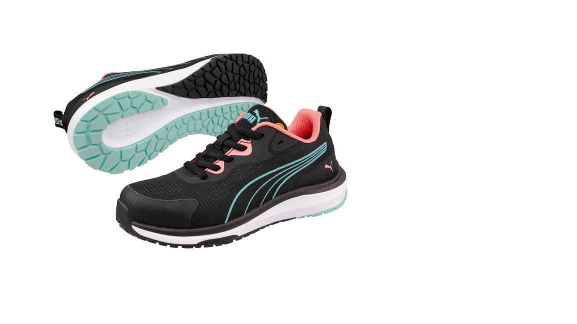 Puma Celerity Knit Blue/Coral Low S1PS ESD HRO SR női munkavédelmi cipő termék fő termékképe