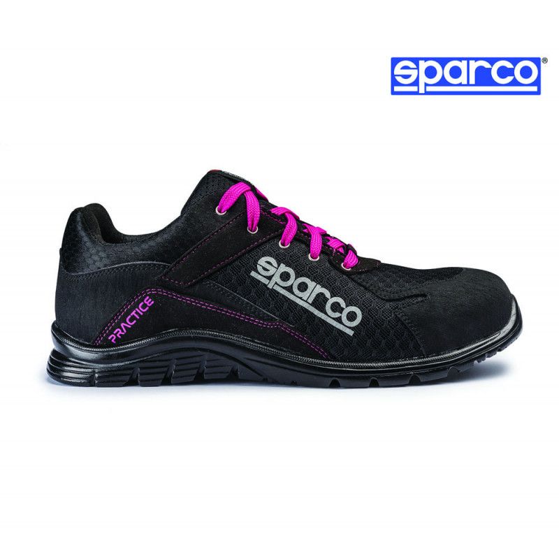 SPARCO Practice Jody ESD S1P SRC munkavédelmi cipő fekete- fuxia termék fő termékképe