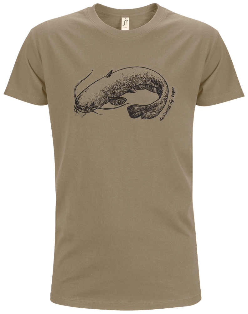 Sool's TOP kereknyakú póló harcsa mintával termék fő termékképe