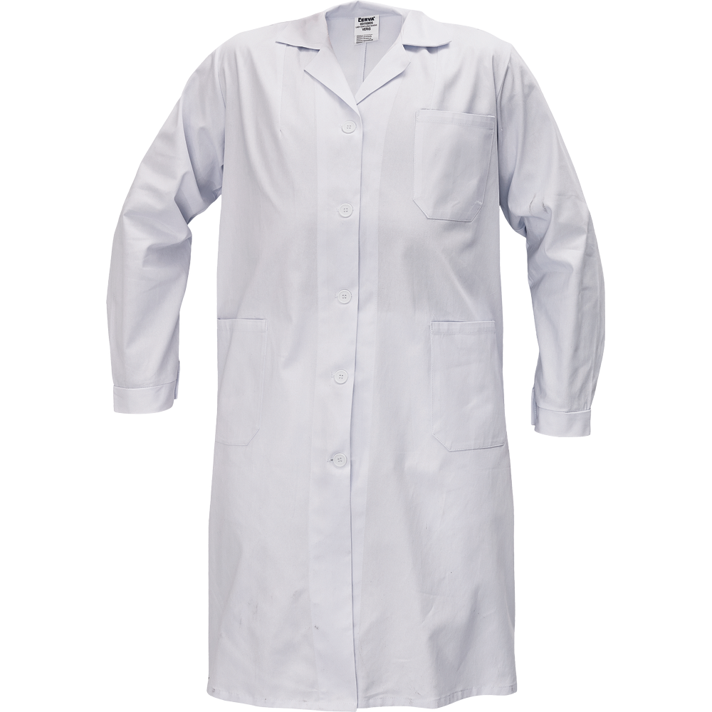 Cerva VERIS hosszú ujjú női köpeny fehér termék fő termékképe