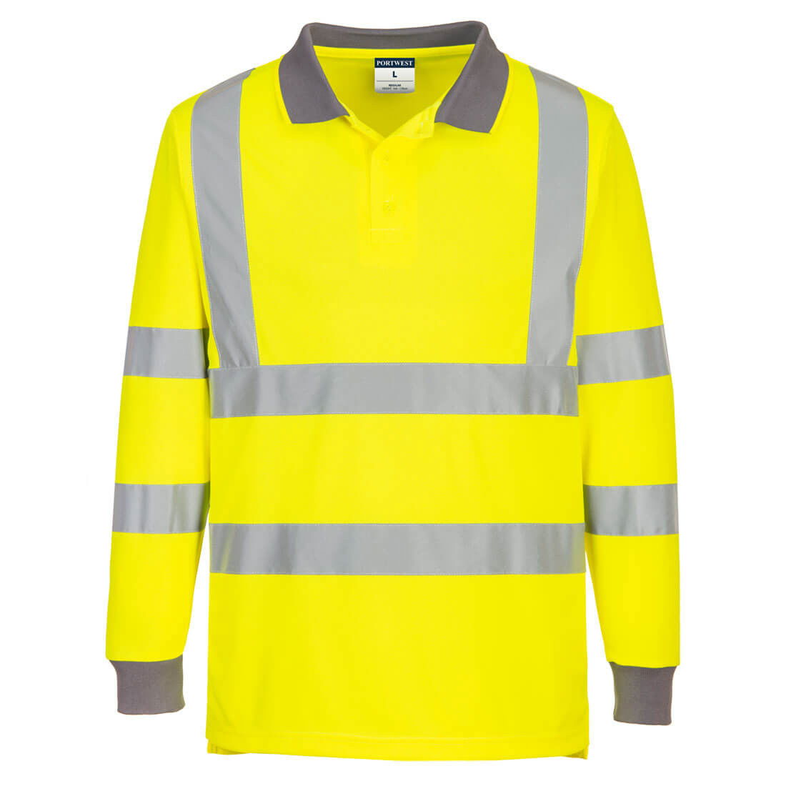 Portwest EC11 - Eco Hi-Vis hosszú ujjú pólóing, sárga, 6 db/csomag termék fő termékképe